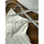 ZARA B8  White Mini Dress Tiered Ruffle Spaghetti Straps Summer Beach Size S Photo 3