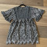 Akemi + Kin Anthropologie Brooke Eyelet Swing Dress by  Black Embroidered SZ 0 Photo 11