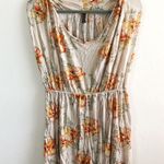 Free People Top Floral Sleeveless Cowl Neck Tank Top Tee Sz M GUC Babydoll Style Photo 2