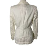 Buttons Vintage 90s Escada Couture Embroidered Blazer 8 Cream Pockets Lined Lace Photo 5