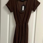 Brown Short Sleeve Romper Size 12 Photo 0