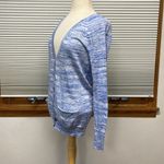 Gap NWT Blue Space Dye Button Front V-Neck Lightweight Cardigan Sweater Photo 4