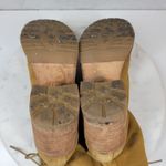 Frye  Karen Women Combat Boots 9.5 Tan Suede Leather Chunky Block Heel Photo 12