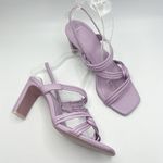 Sandro Leather Slingback Sandals 70 Faye Size 37 EU in Purple Lavender Photo 9