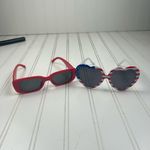 Bundle of 2 Fourth of July Sunglasses – Red Rectangle & Patriotic Heart Shape Photo 7