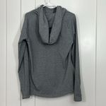 Basin + Range Small Gray Crescent Cowl Funnel Hoodie Sweatshirt with Pockets Photo 9