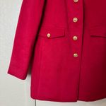 Boston Proper Classic Tailored Coat Red Size 12 Photo 3