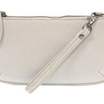 Joy Susan  Women's Grey and Silver Bag Mini Crossbody Wristlet Photo 0