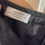 gray Pinstripe Blazer and Skirt Suit set by Tahari Size 10 Photo 4