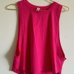 Sanutch High Neck Crop Tank Top in Hot Pink Size Medium Photo 4