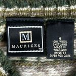 Maurice's Vintage  Wool V-neck Fair Isle Sweater Photo 3