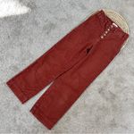 Marine layer  Women’s Bridget Corduroy Pants Crop High Rise Button Fly Wide Leg 0 Photo 4