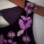 Mon Cheri Ellie Wilde Mon Cherie 10 Purple Velvet Beaded Crop Top Formal Photo 10