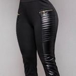 Chic Me NWOT leather like leggings Photo 0