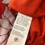 Jason Wu Collective Tie Shoulder Midi Dress Floral Pockets Red 10 Photo 5