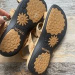 Vionic  Size 7 Amber Gold Cork Adjustable Strap Walking Sandals Orthopedic Sling Photo 5