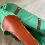 Dooney & Bourke  Aqua/ Mint Medium Logo Lock Nylon Hobo Shoulder Bag Photo 5