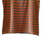 ZARA Womens Brown Orange Viscose Stripes Knit Layering Tank Top SZ M # 1168 Photo 2