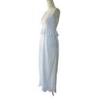 Tularosa  Brier Embroidered Dress in White Small New Womens Maxi Eyelet Long Gown Photo 4