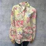 Mossimo Supply Co women’s long sleeve floral hoodie rain jacket SP Photo 1