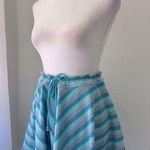 Lacoste Blue & Purple Striped Mini Skirt Photo 0