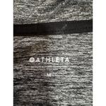 Athleta  Jacket Women Medium Gray Black Heather Hoodie Full‎ Zip Running Athletic Photo 2
