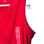 Old Navy Women's Fitted Red Crop Sleeveless Tank Top Sz L NWT Photo 5