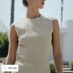 ZARA NWT 2 piece coord matching pants set asymmetrical hem top textured material Photo 6