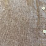 J McLaughlin Linen Button Down Shirt Cafe Latte Size XS Tan Photo 1