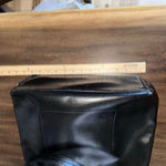 Ralph Lauren  Cowhide Black Leather Hobo shoulder Bag Double Strap Sleek Photo 10