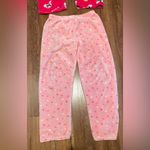 Ladys Fleece Pants Set Pink Size M Photo 1