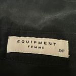 Equipment  100% Silk Black Short Sleeve Collar Mini Polo Shirt Shift Dress Size S Photo 2