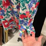 Vintage 80’s floral oversized sleeveless floral 1 button top Red Size XL Photo 3