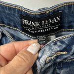 Frank Lyman Design Rhinestone Lace Embroidered Hem Crop Jeans Size XS Photo 8