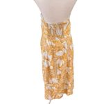 Sézane Sezane Beatriz Linen midi Dress in Yellow Floral 42 Photo 4