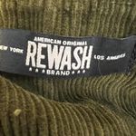 REWASH  Green Corduroy Belted Mini Skirt Size 5 / 27 New Photo 2