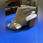 Cole Haan Kathlyn Bootie II W05352 Open Toe Block Heels 10.5 Grey Photo 4
