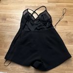Kendall + Kylie  black mesh insert open back romper Photo 4