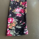 Bobbie Brooks Floral Patterned‎ Leggings Black Size L Photo 1