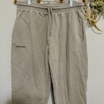 White Fox Boutique White Fox Cream Tan Baggy Sweatpants M Photo 3