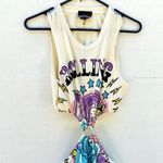 Forever 21 NWOT Rolling loud concert Womens size XS Cream rare cutout mini dress Photo 3