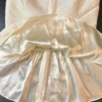 Parker Ivory Penelope Silk Strapless Bustier Peplum Top Photo 9