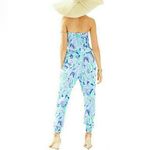Lilly Pulitzer Emiko Strapless Jumpsuit Lilly's Lilac Nice Ink print size Medium Photo 1