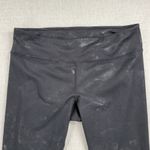 Fabletics Womens Define PowerHold Leggings Small Black Matte Floral Mid-Rise Photo 1