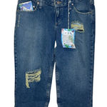 Mudd  Women's Jeans‎ Cut-Off P04 Distressed Raw Hem Shorts Denim Blue Sz. 7 NWT Photo 0