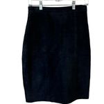 Vintage Cayenne black suede leather skirt Size 8 Photo 10
