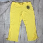 U.S. Polo Assn. women M 100% cotton pullon cut off sweatpants yellow Photo 0
