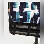 Carmen Marc Valvo  Dress Sleeveless Jade Beaded Cloque Sheath Wool‎  Size 18 Photo 4