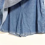 Liz Claiborne  Cotton Zipper Tie Sides Faux Wrap Denim Jean Skort Shorts Photo 2