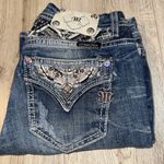 Miss Me  mid rise crop capri cropped Women's Blue Jeans denim Photo 1